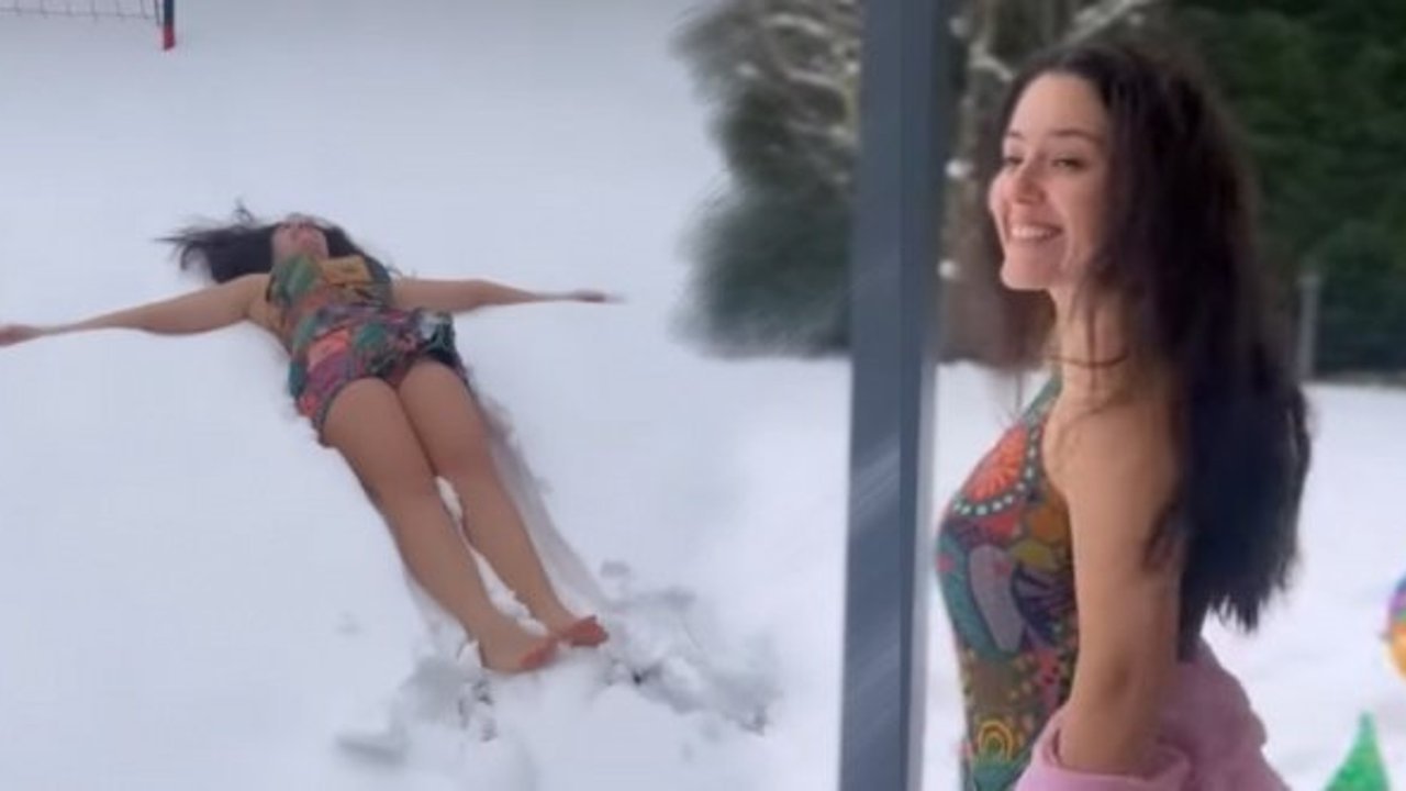 Pelin Akil kara ve soğuğa meydan okudu