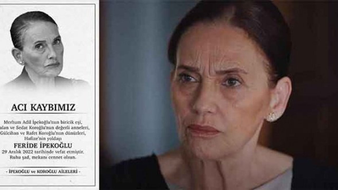 Feride İpekoğlu için vefat ilanı yayınlandı