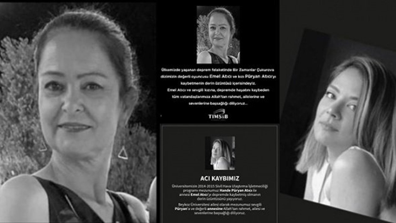 "Bir Zamanlar Çukurova" oyuncusu Emel Atıcı ve kızı vefat etti