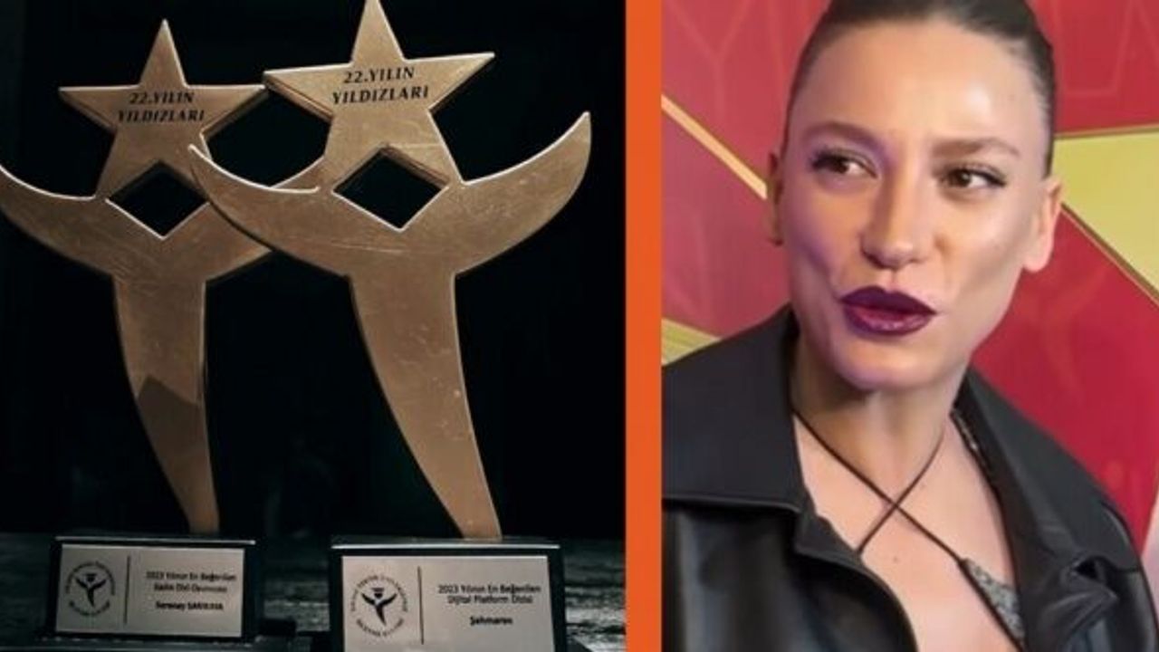 İki ödül alan Serenay Sarıkaya: "Yine ben, yine ben, yine ben"