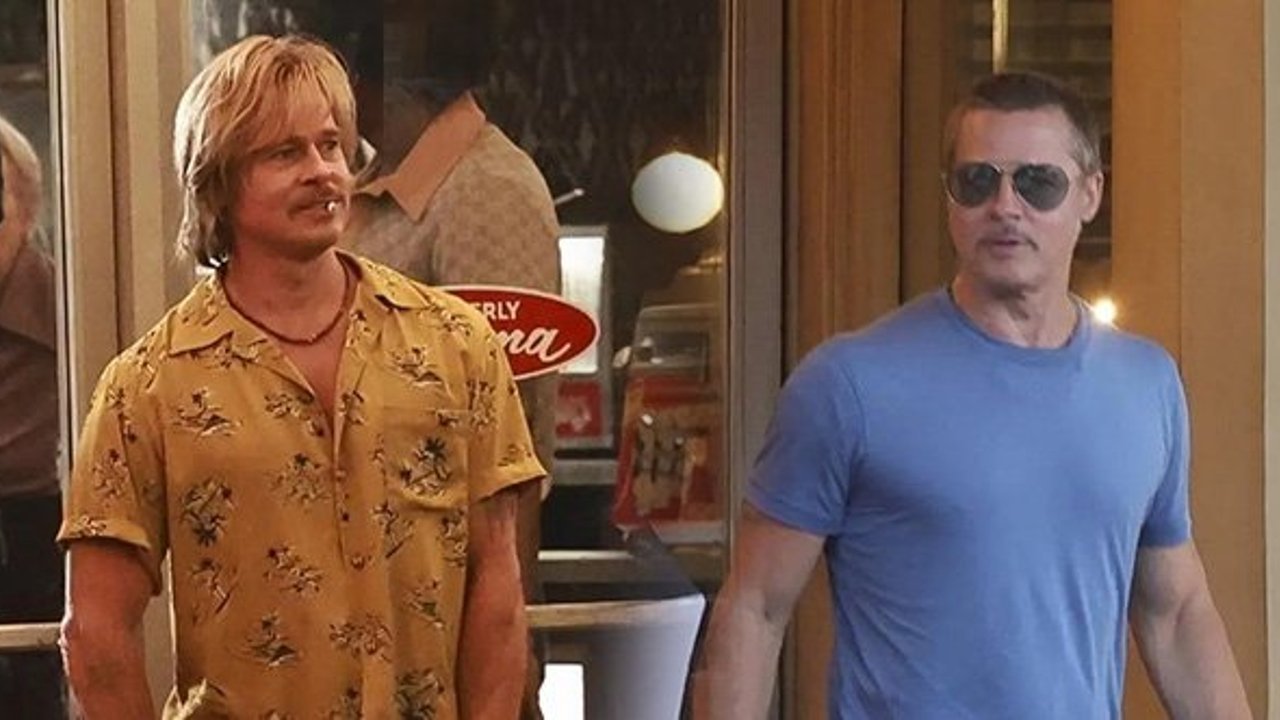 Brad Pitt’ “Once Upon a Time in Hollywood" setinde!