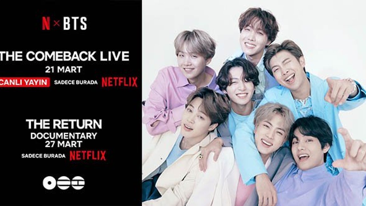 Netflix ve HYBE, Dünyaca Ünlü Müzik Grubu BTS’in Geri Dönüş Canlı Performansını ve Belgesel Filmini Duyurdu