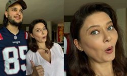 Nurgül Yeşilçay oğluyla ilk kez kamera karşına geçti