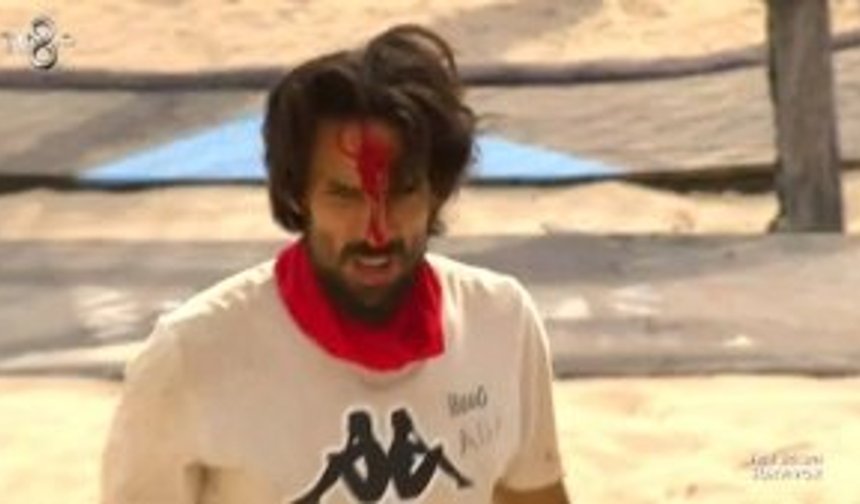 Survivor yarışmacısı Ertuğ oyun sırasında kanlar İçinde kaldı