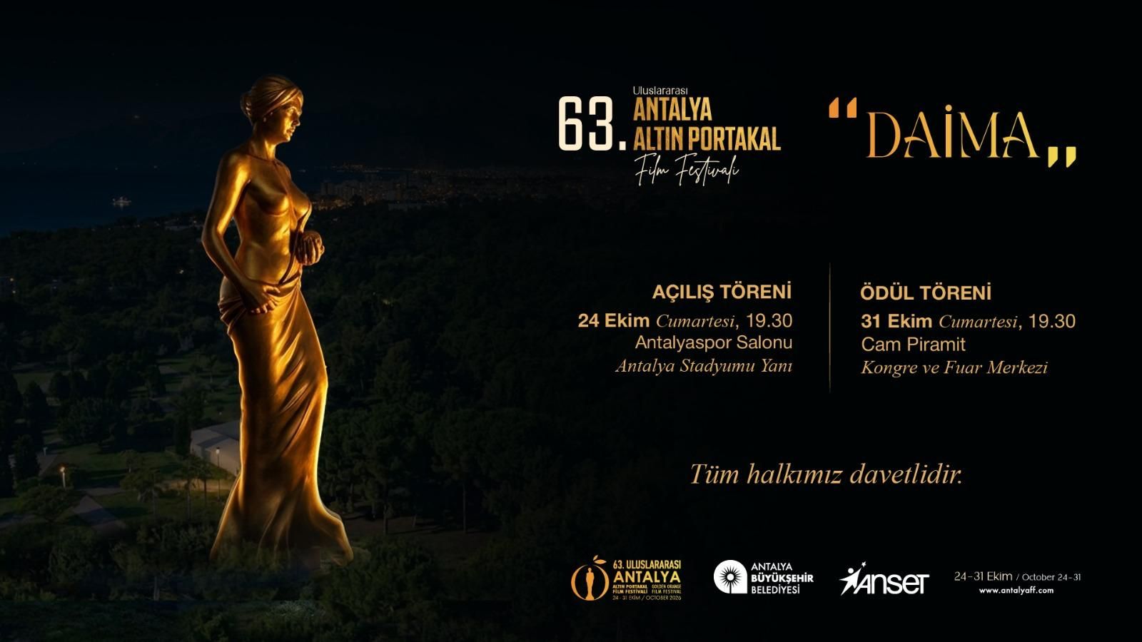 63.Altın Portakal'da sinema şöleni başlıyor!